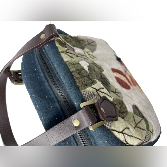 Handcrafted Handmade Quilted Handbag Girl Reading Book Cat New *Call Out* - Picture 11 of 13